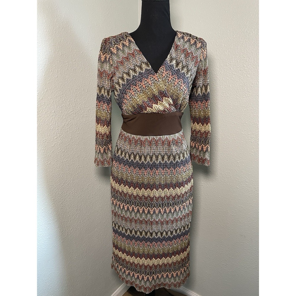 Chris McLaughlin Y2K‎ Knit DressSleeves Sz 8